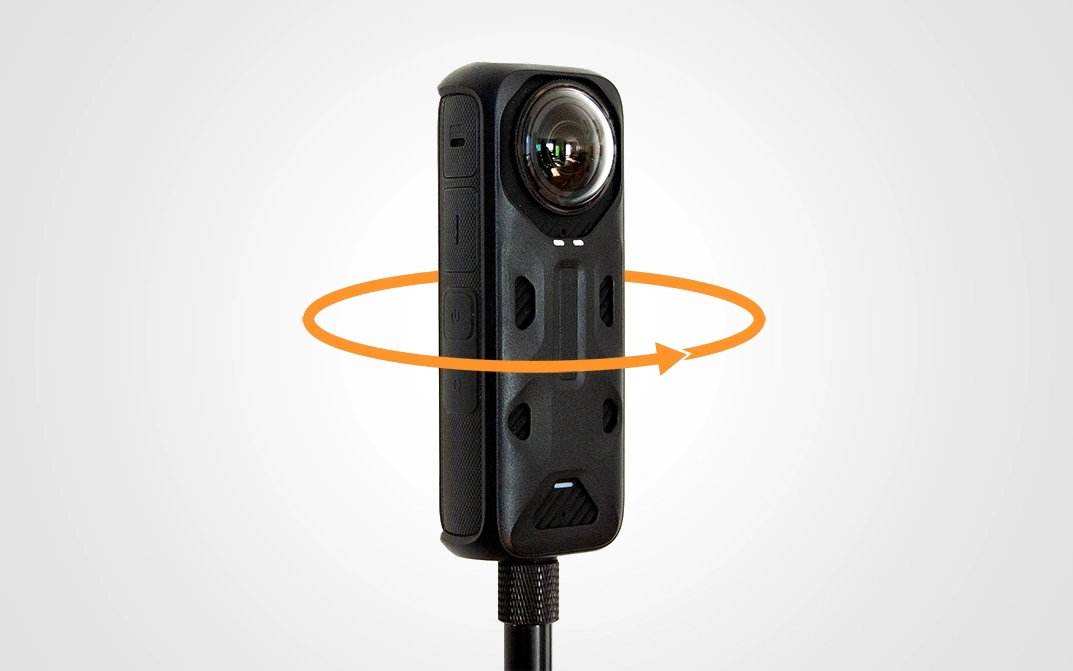 360-Grad-Kamera zur Aufnahme interaktiver Rundgänge
